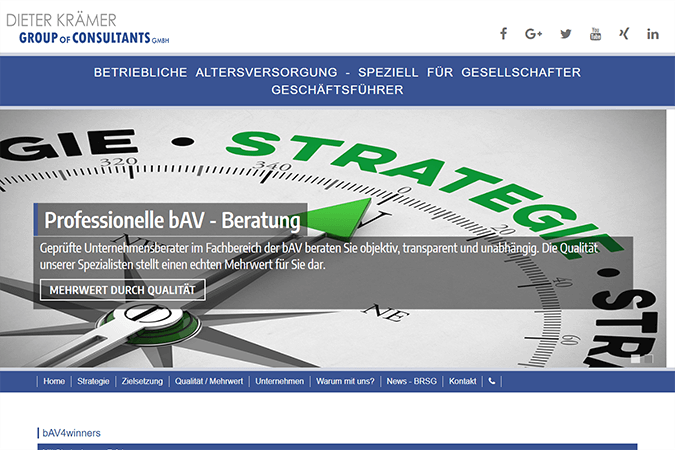 Landingpage, Version Marketers 3: Version zum Vermarkten und präsentieren von Produkten und Dienstleistungen